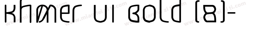 Khmer UI Bold (8)字体转换